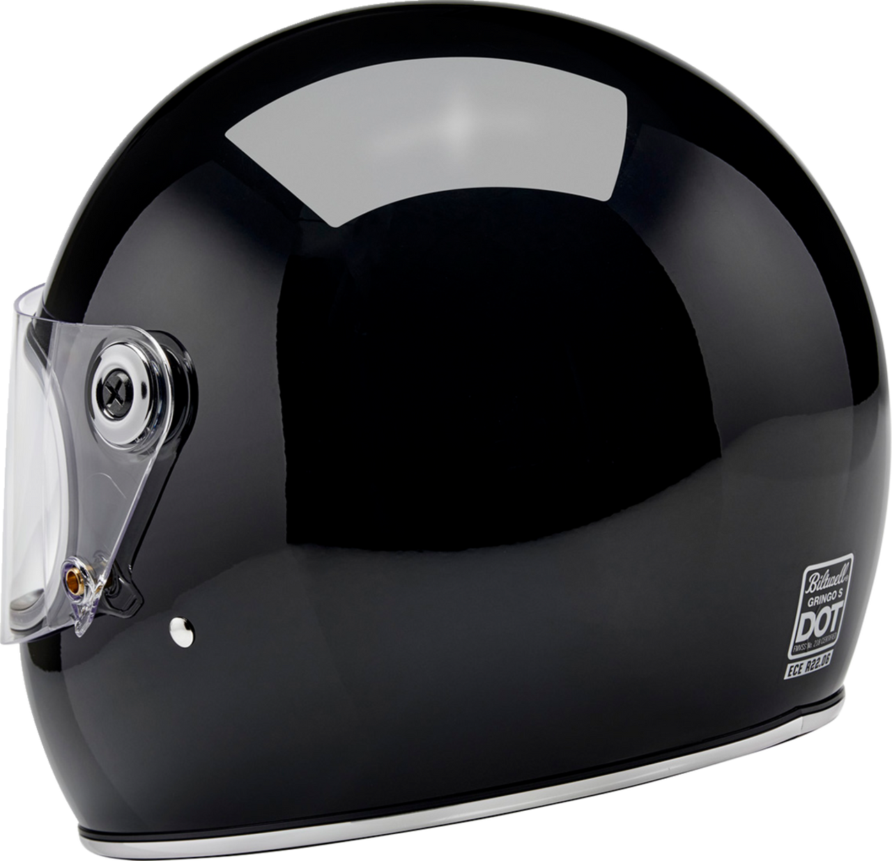 Biltwell Gringo S Full Face Helmet Gloss Black