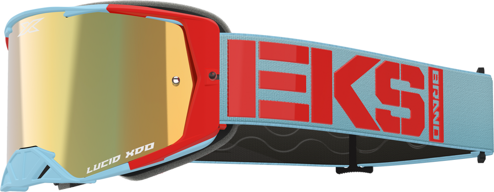 EKS BRAND - 067-12035 - LUCID CALIBER GOGGLE LIGHT BLUE GOLD MIRROR LENS