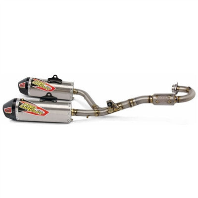 Pro Circuit Ti-6 Pro Dual System with Carbon Cap 4-Stroke Exhaust - Honda