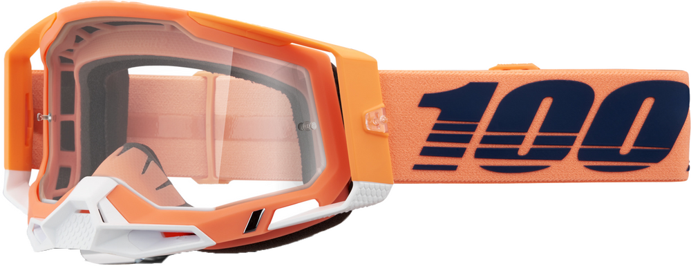 100% - 50009-00018 - RACECRAFT 2 GOGGLE CORAL CLEAR LENS
