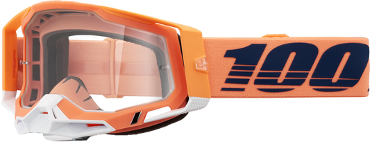 100% - 50009-00018 - RACECRAFT 2 GOGGLE CORAL CLEAR LENS