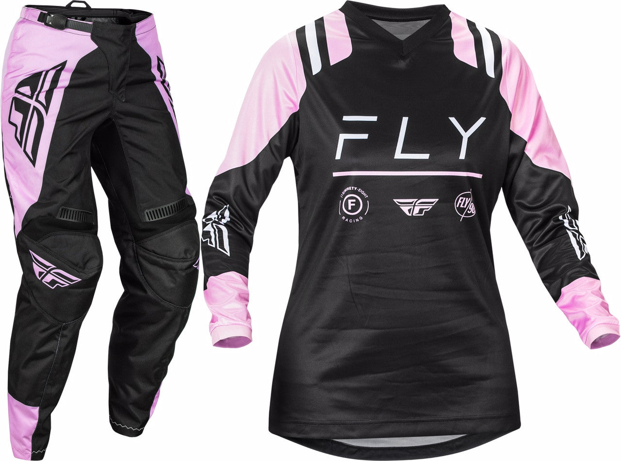 FLY Racing 2024 Womens F-16 Jersey Pant Combo Black/Lavender