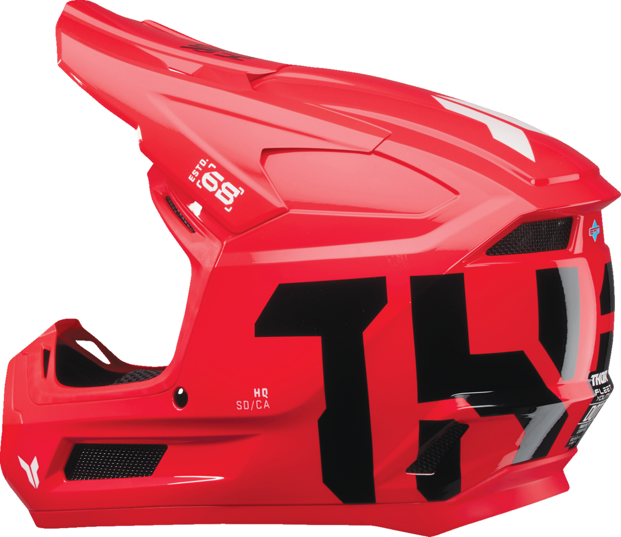 Thor 2025 Youth Fleet Helmet Forge Red