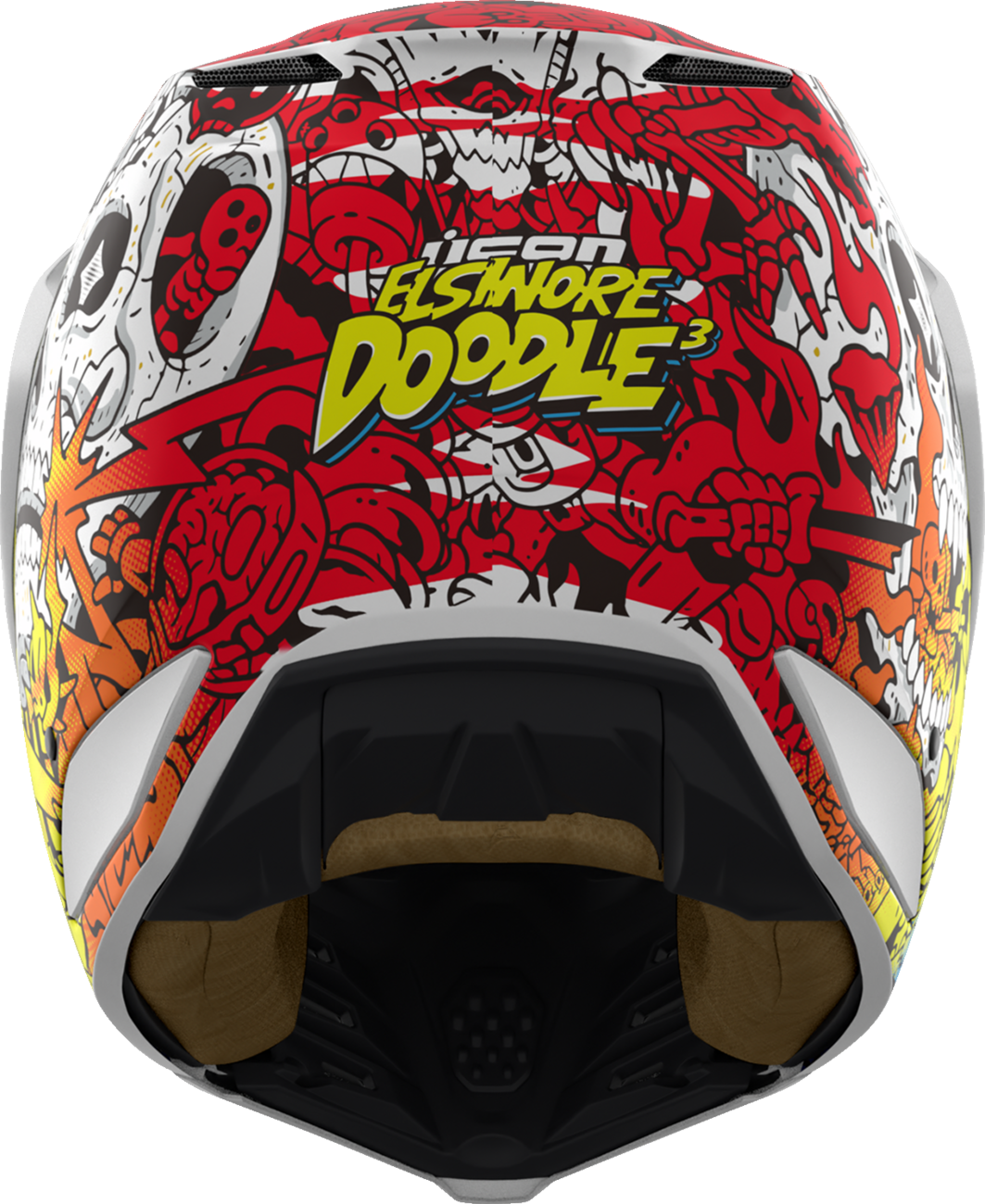 ICON Elsinore Helmet Doodle 3 White