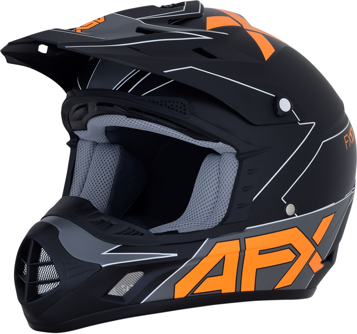 AFX FX-17 Offroad Helmet Aced Matte Black/Orange