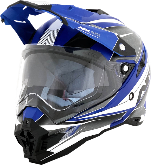AFX FX-41 Dual Sport Adventure Helmet Range Matte Blue
