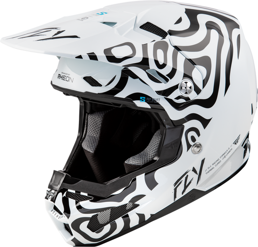 FLY Racing 2025 Formula S Carbon Abyss Helmet White/Black