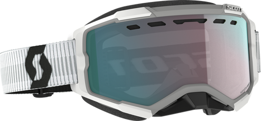 SCOTT - 278605-0002351 - FURY GOGGLE SNOW CROSS WHITE W/ENH AQUA CHROME
