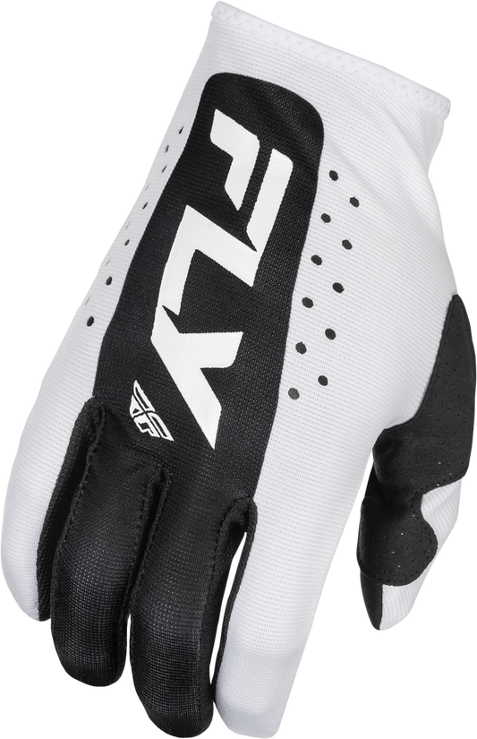 FLY Racing 2025 Youth Lite Gloves White/Black
