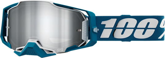 100% - 50005-00005 - ARMEGA GOGGLE ALBAR MIRROR SILVER FLASH LENS