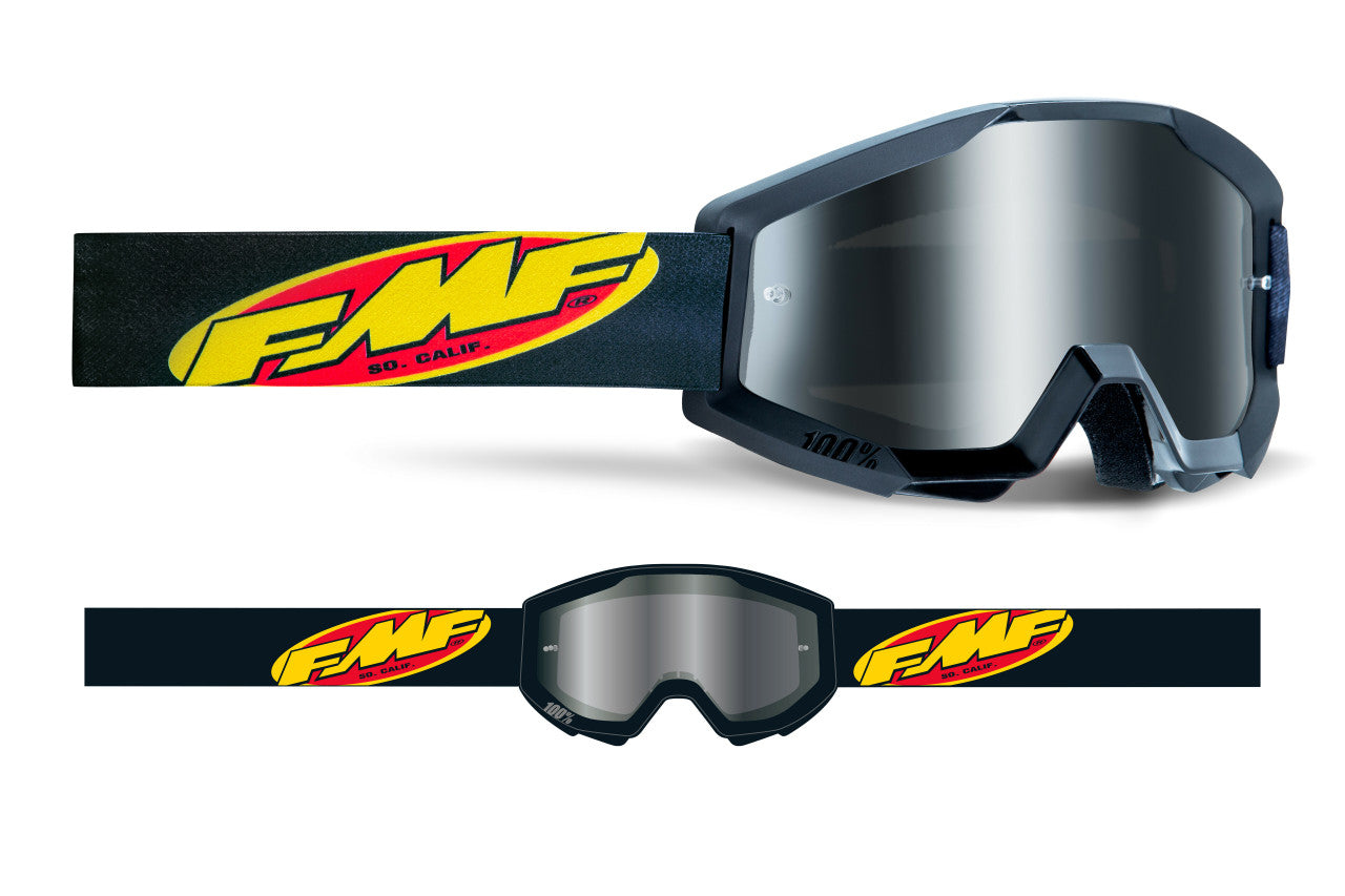 FMF Powercore Sand Goggle Core Black Smoke Lens