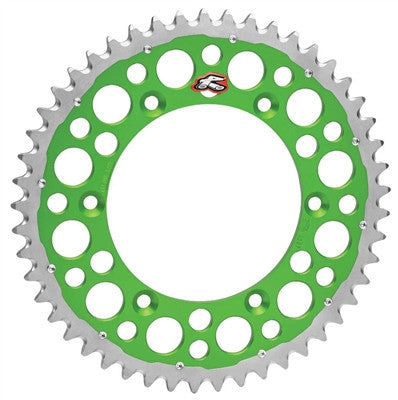 Renthal Twinring Rear Sprockets - Green - Kawasaki