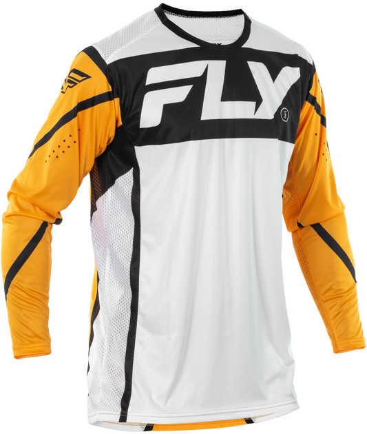 FLY Racing 2025 Lite Jersey White/Black/Mustard