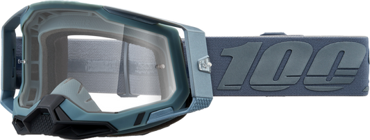 100% - 50009-00017 - RACECRAFT 2 GOGGLE BATTLESHIP CLEAR LENS