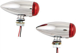Harddrive Turn Signals Universal LED Chrome Bullet Marker Light