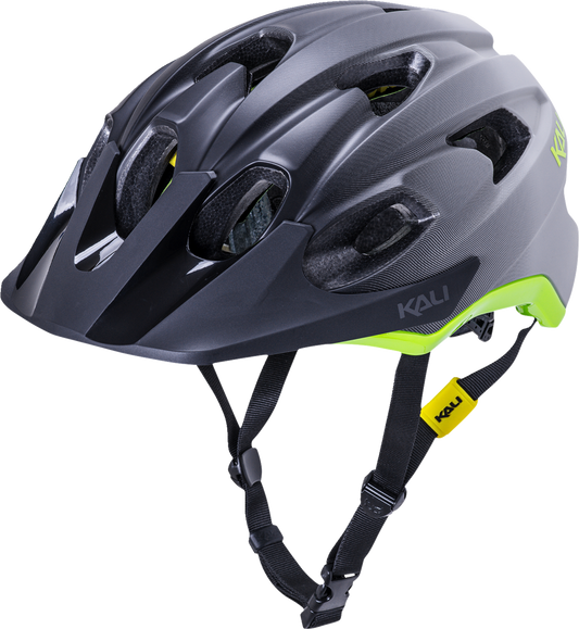 Kali Pace Fade Bicycle Helmet Fade Black/Gray/Fluorescent Yellow