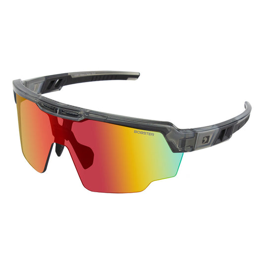 BOBSTER - WHEELIE : BWHE01 - WHEELIE CYCLING SUNGLASS GLOSS CLR GRY SMOKED BLK/RD RE