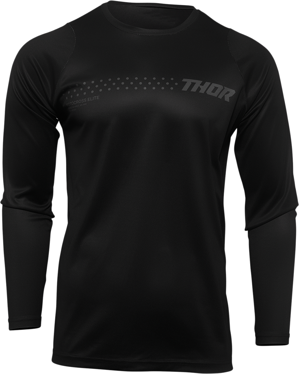 Thor 2023 Youth Sector Minimal Black Jersey and Birdrock Pant Offroad Motocross Combo Black/Grey