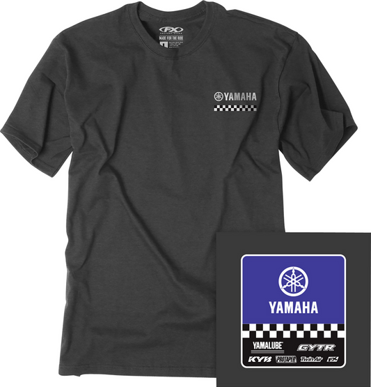 Factory Effex Youth Yamaha Starting Line T-Shirt Heather Charcoal