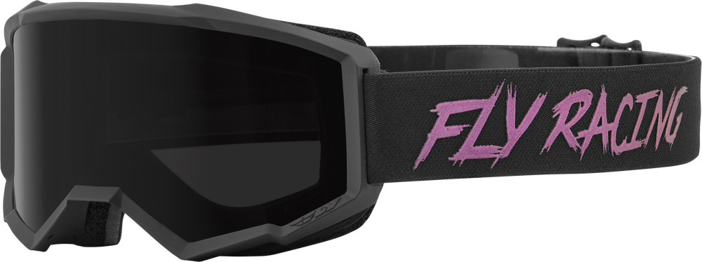 FLY RACING - 37-51671 - ZONE W/C GOGGLE BLACK/FUSION W/DARK SMOKE HYDROPHOC LENS