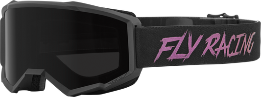 FLY RACING - 37-51671 - ZONE W/C GOGGLE BLACK/FUSION W/DARK SMOKE HYDROPHOC LENS
