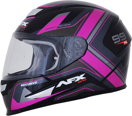 AFX FX-99 Full Face Helmet Recurve Black/Fuchsia