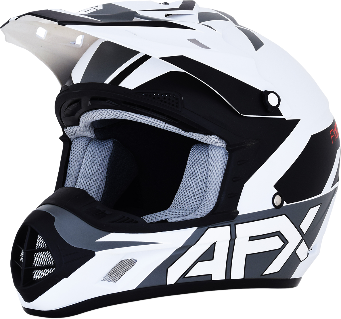 AFX FX-17 Offroad Helmet Aced Matte White/White