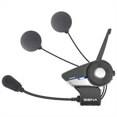 Sena 20S Motorcycle Bluetooth Communication System Headset with Slim Speakers - Single