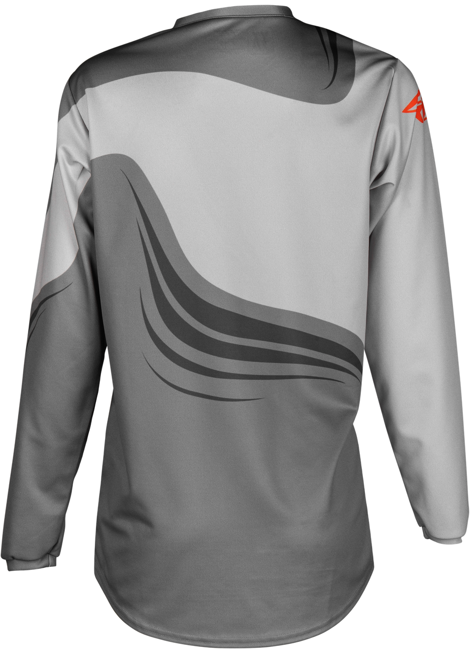 FLY Racing 2025 Youth F-16 Jersey Grey/Orange