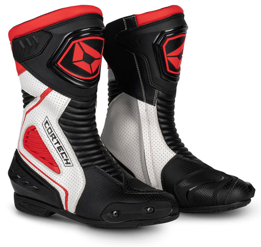 Cortech Apex RR Air Boots Red