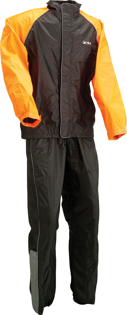 Z1R 2-Piece Rainsuit Black/Orange