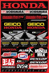 D'Cor 2015 Geico Honda Decal Sheet