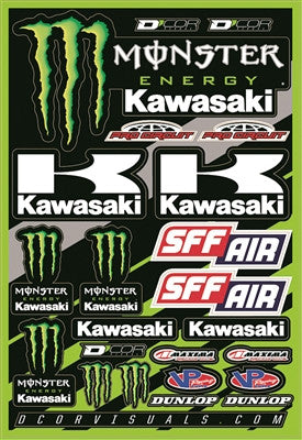 D'cor Monster Kawasaki ‘16 Decal Sheets