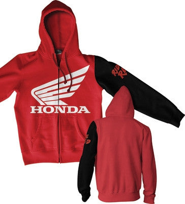D'cor 2017 Honda Stamp Zip Hoody - Red/Black