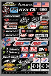 D'cor 2015 Misc. MX Logos Decal Sheet