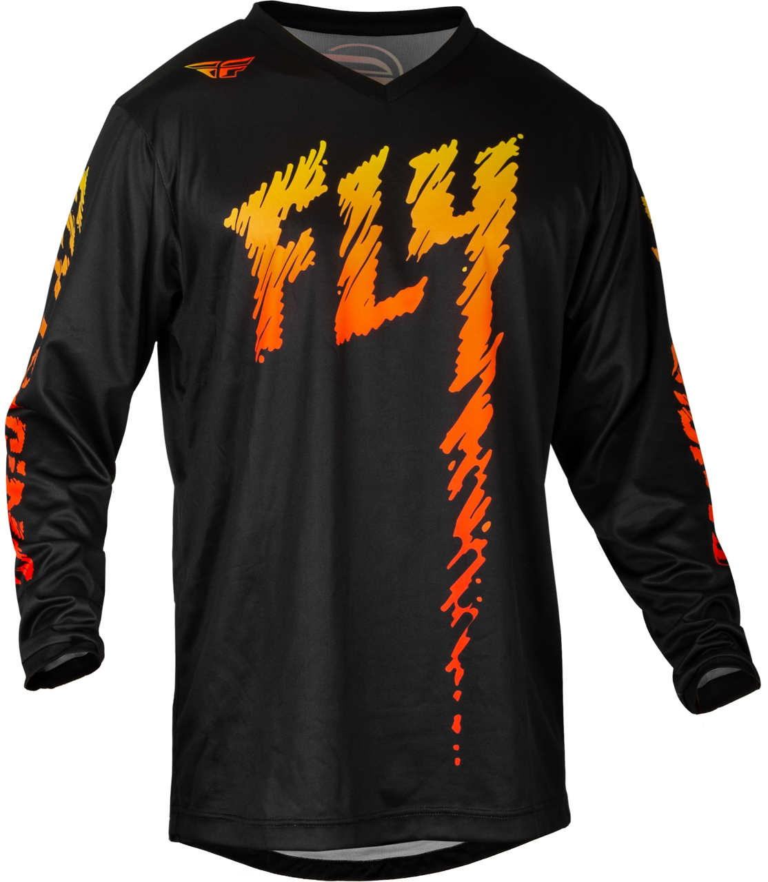 FLY Racing 2024 Youth F-16 Jersey Pant Combo  Black/Yellow/Orange