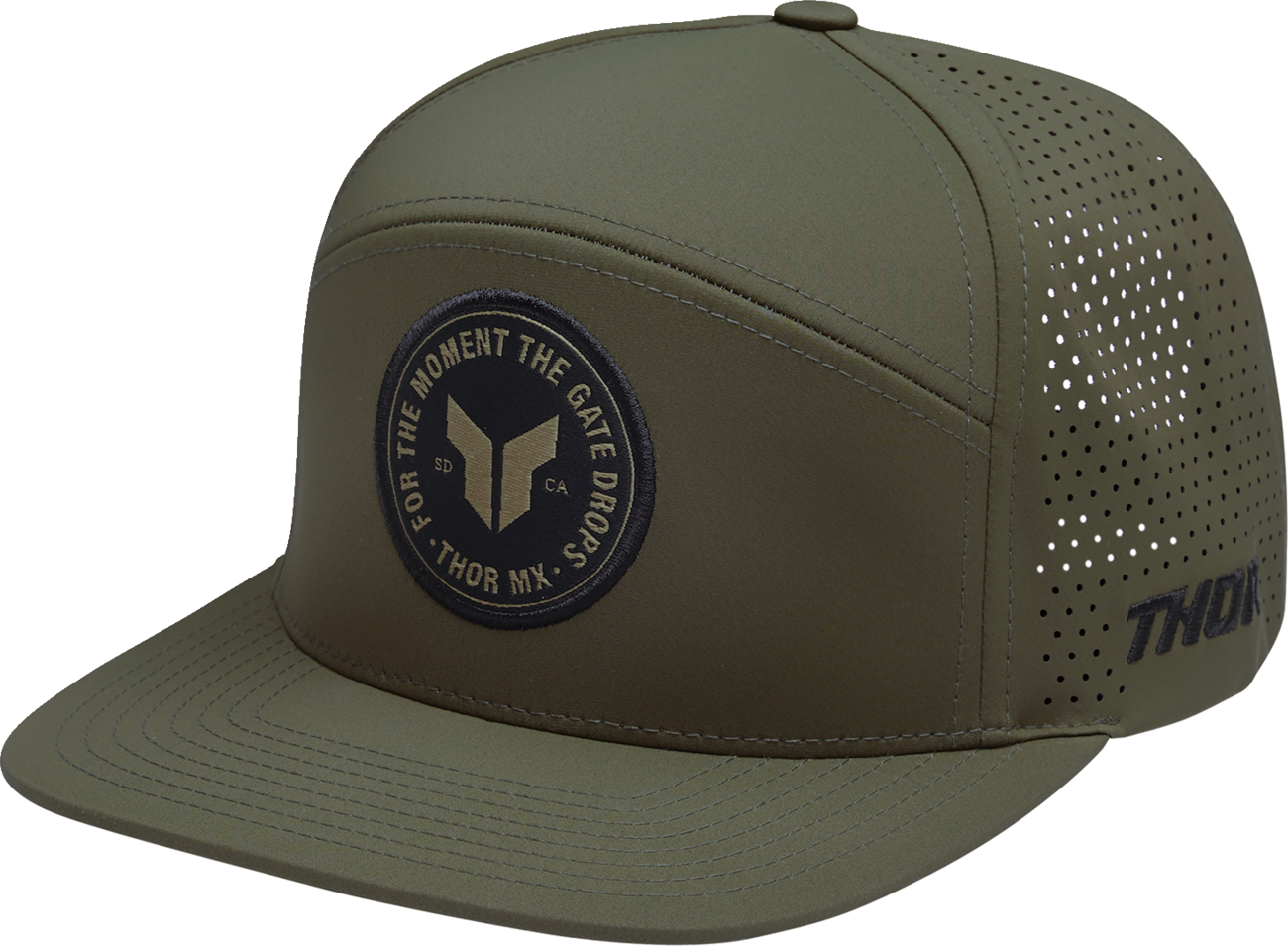 Thor Badge Hat Olive