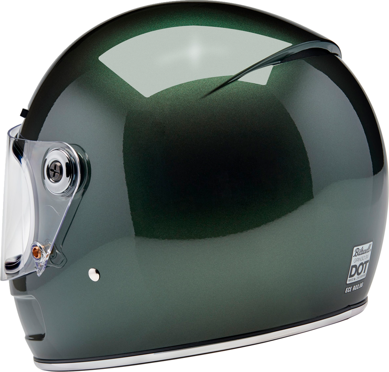 Biltwell Gringo SV Full Face Helmet Metallic Sierra Green