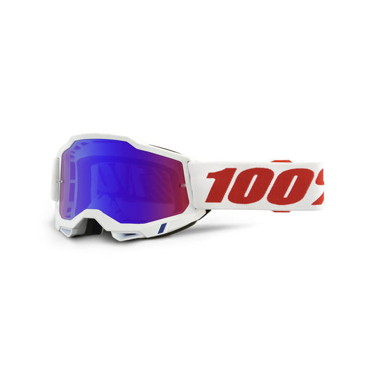 100% - 50014-00028 - ACCURI 2 GOGGLE PURE MIRROR RED/BLUE LENS