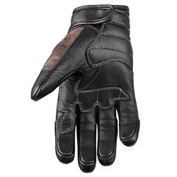 Speed and Strength Rust and Redemption Leather Glove - Distressed Dark Brown