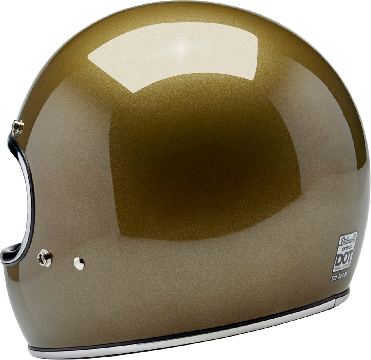Biltwell Gringo Full Face Helmet Ugly Gold