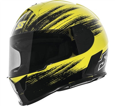 Speed and Strength Evader SS900 Full Face Helmet - Gloss Hi-Vis Yellow