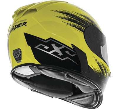 Speed and Strength Evader SS900 Full Face Helmet - Gloss Hi-Vis Yellow