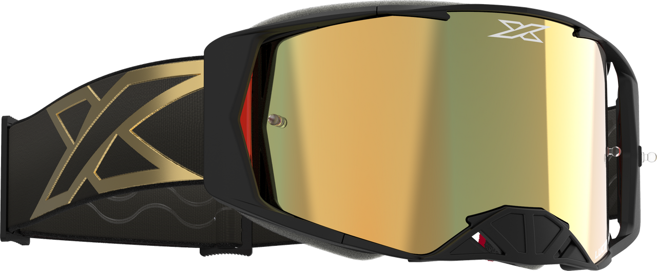 EKS BRAND - 067-12001 - LUCID GOGGLE BLACK/GOLD GOLD MIRROR LENS
