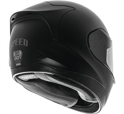 Speed and Strength Solid Speed SS5100 Full Face Helmet - Satin Black