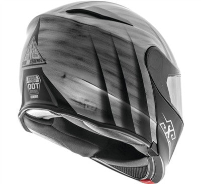 Speed and Strength Spikes SS4100 Modular Helmet - Satin Silver