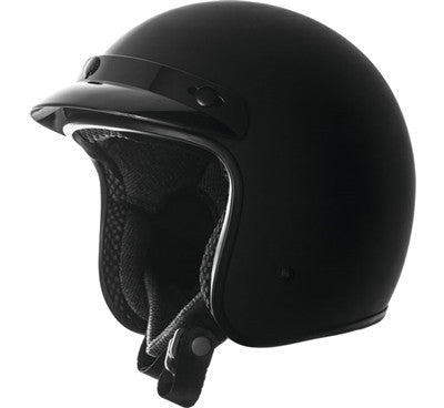 Speed and Strength Solid SS900 Open Face Helmet - Matte Black