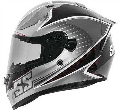 Speed and Strength Track Day SS2100 Full Face Helmet - Gloss Black/Grey