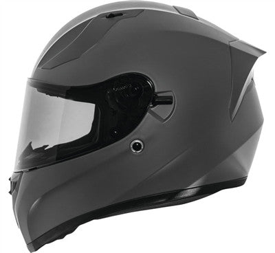 Speed and Strength Solid Speed SS2100 Full Face Helmet - Satin Gunmetal Grey