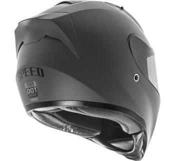 Speed and Strength Solid Speed SS2100 Full Face Helmet - Satin Gunmetal Grey